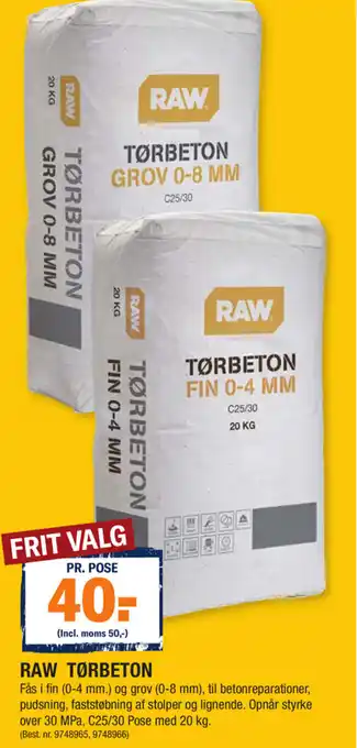 Stark Raw Tørbeton tilbud