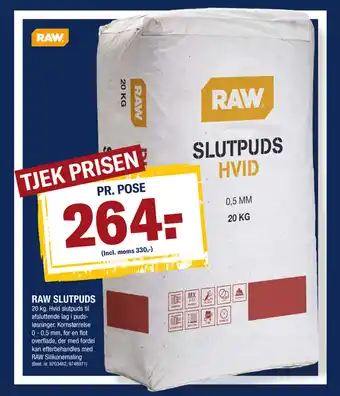 Stark Raw Slutpuds tilbud