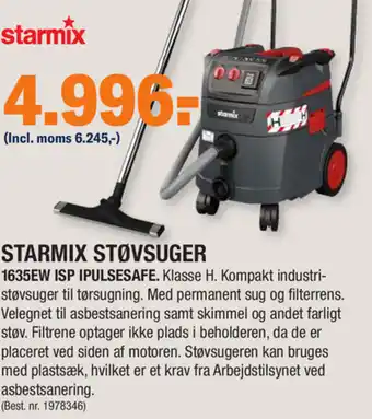 Stark Starmix Støvsuger 1635EW Isp Ipulsesafe tilbud