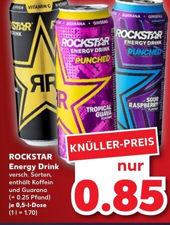 Kaufland Rockstar Energy Drink tilbud
