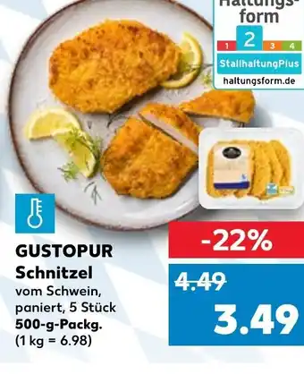 Kaufland DE Gustopur Schnitzel tilbud