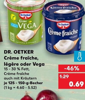 Kaufland DE Dr.Oetker Crème Fraíche Légère oder Vega tilbud