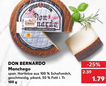 Kaufland Don Bernardo Manchego tilbud