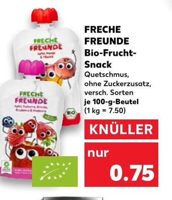 Kaufland Freche Freunde Bio- Frucht-Snack tilbud