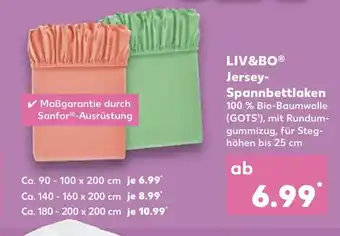 Kaufland Liv&Bo Jersey Spannbettlaken tilbud