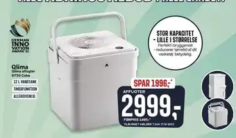 Skousen Qlima affugter d720 cube tilbud