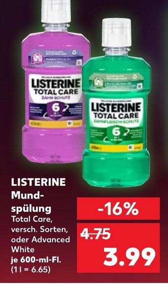 Kaufland Listerine Mund Spülung tilbud