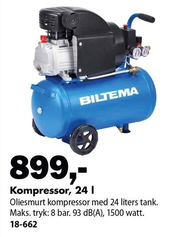 Biltema Kompressor tilbud
