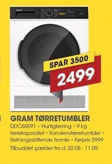 Gram tørretumbler