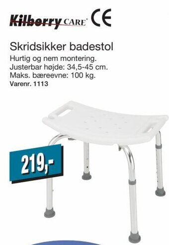 Harald Nyborg Skridsikker Badestol tilbud