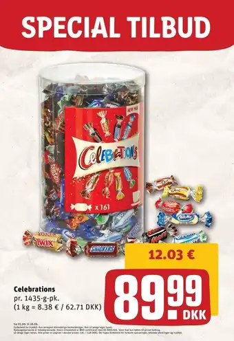 REWE DE Celebrations chokolade tilbud