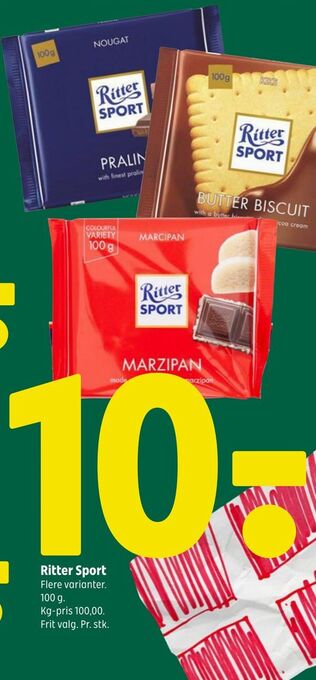 Coop 365 Ritter sport tilbud