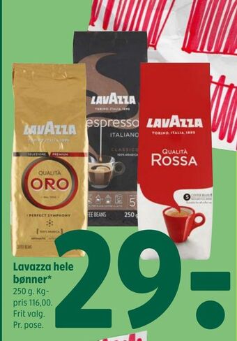 Coop 365 Lavazza hele bønner tilbud