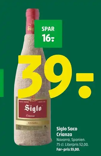 Siglo saco crianza