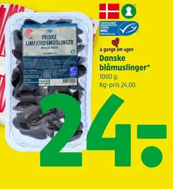 Danske blåmuslinger