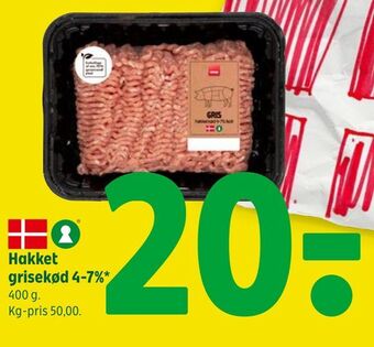 Coop 365 Hakket grisekød 4-7% tilbud