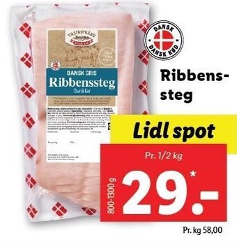 Lidl Ribbenssteg tilbud