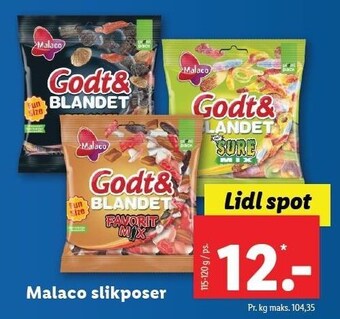 Lidl Malaco slikposer tilbud
