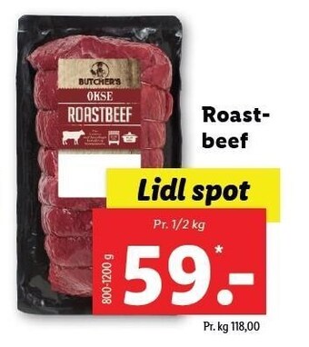 Lidl Roastbeef tilbud