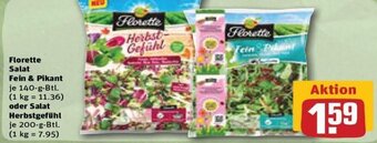 REWE DE Florette Salat Fein & Pikant oder Salat Herbstgefühl tilbud