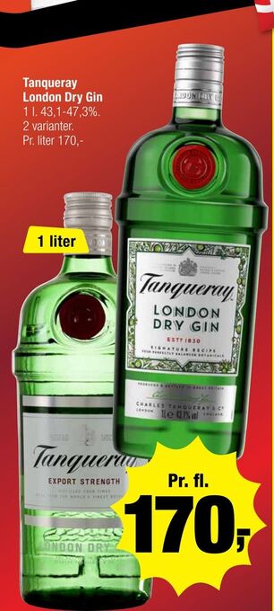 Calle Tanqueray london dry gin tilbud