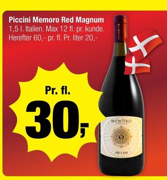 Calle Piccini memoro red magnum tilbud
