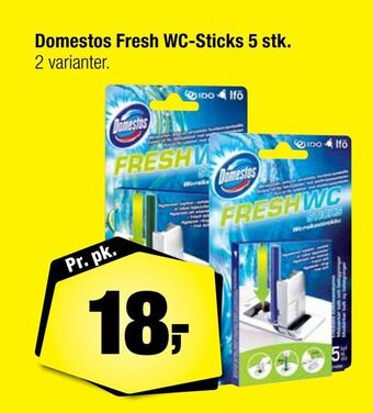 Calle Domestos fresh wc-sticks 5 stk tilbud