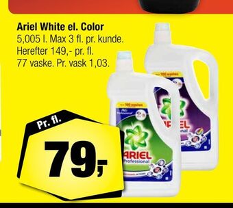 Calle Ariel white el. color tilbud