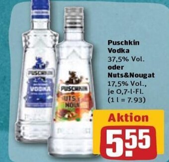 REWE DE Puschkin Vodka oder Nuts & Nougat tilbud