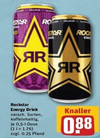 REWE DE Rockstar Energy Drink tilbud
