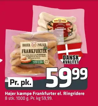Fleggaard Højer kæmpe frankfurter el. ringridere tilbud
