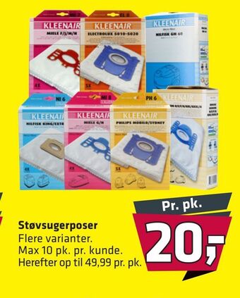 Fleggaard Støvsugerposer tilbud