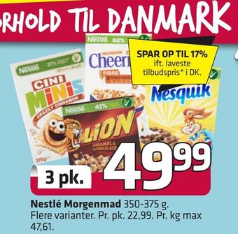 Fleggaard Nestlé morgenmad tilbud