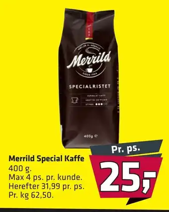 Fleggaard Merrild special kaffe tilbud