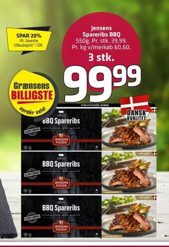 Fleggaard Jensens spareribs bbq tilbud