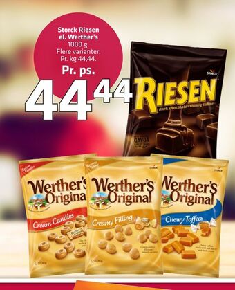Fleggaard Storck riesen el. werther's tilbud