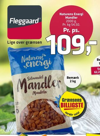 Fleggaard Naturens energi mandler tilbud