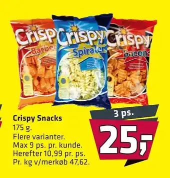 Crispy snacks