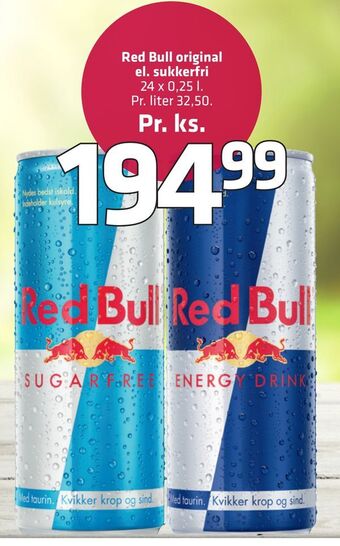Fleggaard Red bull original el. sukkerfri tilbud