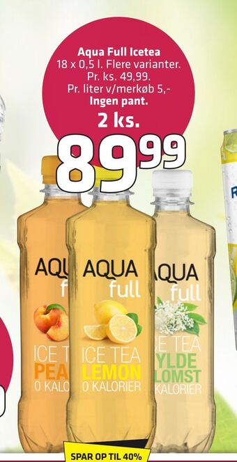 Fleggaard Aqua full icetea tilbud