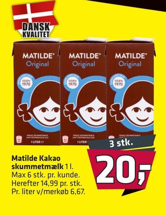 Fleggaard Matilde kakao skummetmælk tilbud