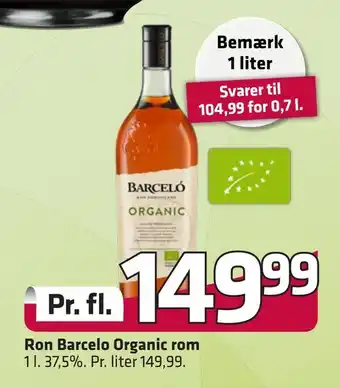 Fleggaard Ron barcelo organic rom tilbud