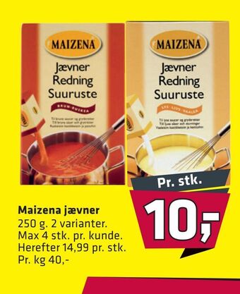 Maizena jævner