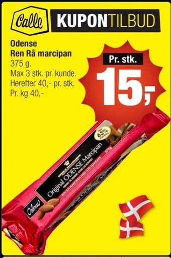 Calle Odense Ren Rå Marcipan tilbud