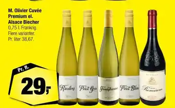 Calle M. Olivier Cuvée Premium el Alsace Biecher tilbud