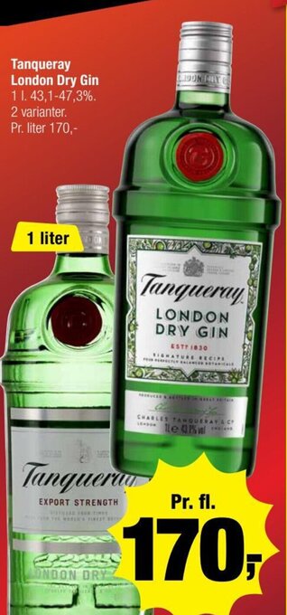Calle Tanqueray London Dry Gin tilbud