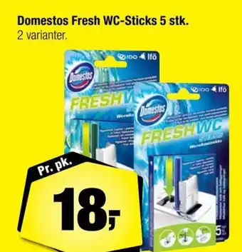 Calle Domestos Fresh WC-Sticks 5 stk. tilbud