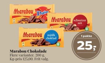 Dagli'Brugsen Marabou chokolade tilbud