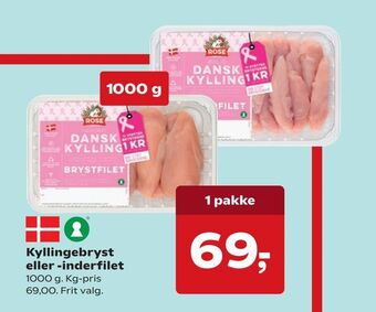 Dagli'Brugsen Kyllingebryst eller -inderfilet tilbud