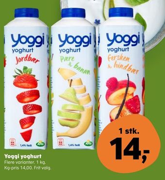 Kvickly Yoggi yoghurt tilbud